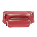 【〜5/3 最大3万円クーポン】プラダ PRADA レッド/ホワイト 2VL006 レザー レディース ウエストバッグ プラダ ウエストバッグ バック ブランド...