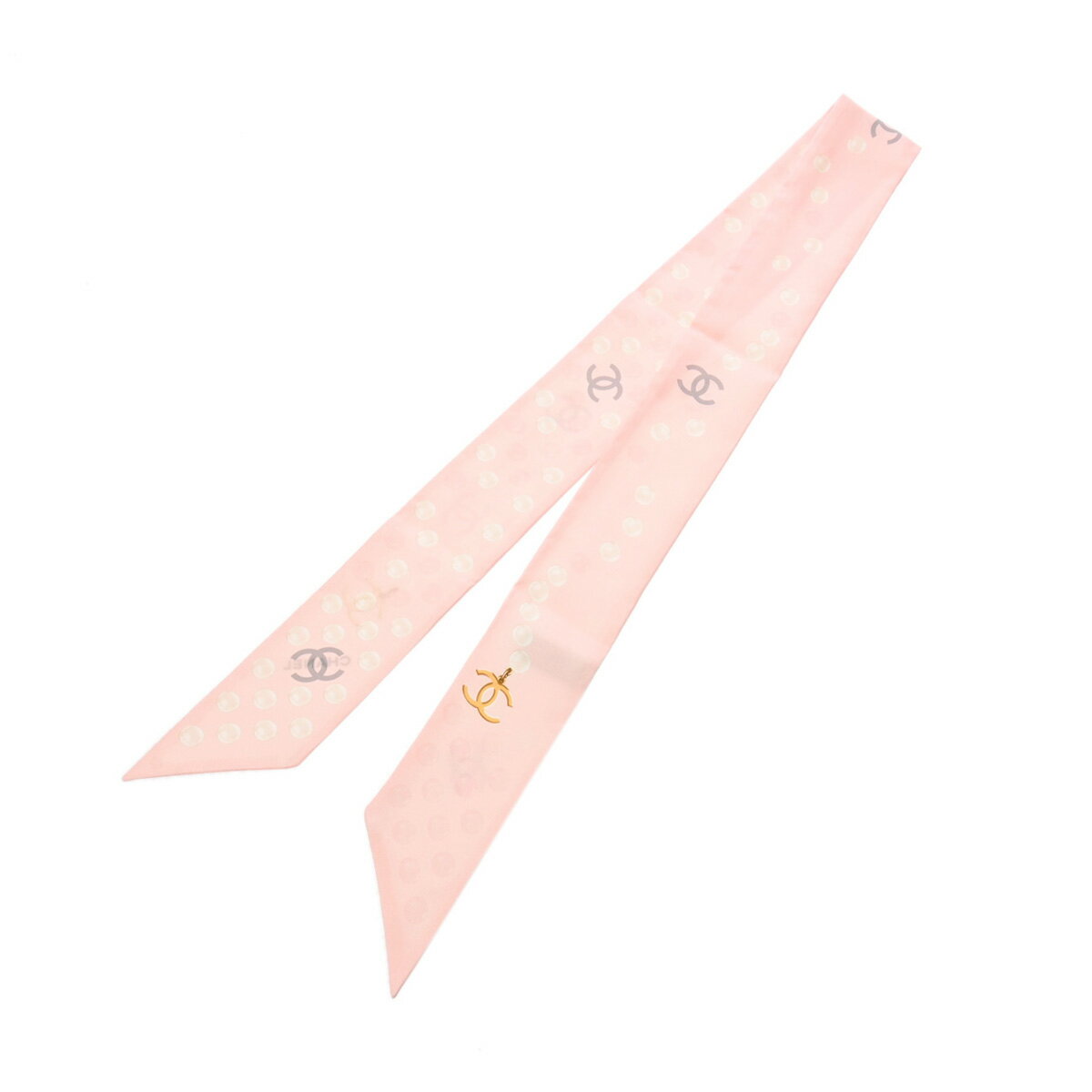 シャネル CHANEL ヘアバンド 2025年SSプレコレクション ピンク/エクリュ シルクツイル100% レディース その他小物 シャネル 【ローン60回払い無金利】【新品】のサムネイル