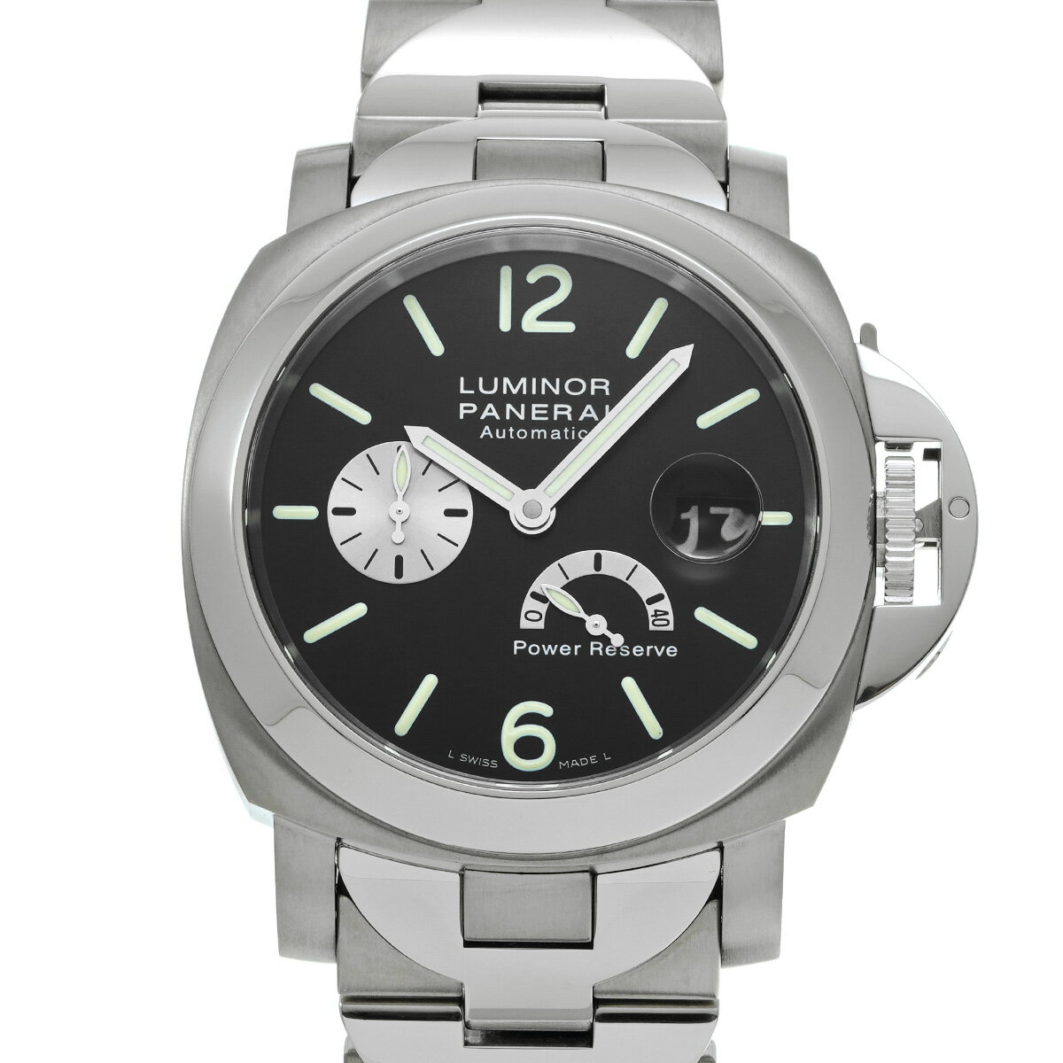 パネライ PANERAI ルミノール パワーリザーブ PAM00171 J番(2007年製造) ブラ ...