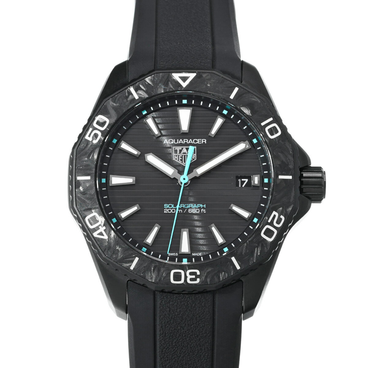 タグ ホイヤー TAG HEUER アクアレーサー プロフェッショナル200 ソーラーグラフ WBP1112.FT6199 ブラック メンズ 腕時計 タグ ホイヤー 時計 高級腕時計 ブランド 【ローン36回払い無金利】【中古】