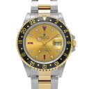 ロレックス ROLEX GMTマスターII 16713 U番(1997年頃製造) シャンパン/ダイヤモンド/ルビー メンズ 腕時計 ロレックス 時計 高級腕時計...