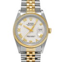 【〜5/3 最大3万円クーポン】ロレックス ROLEX デイトジャスト 16233 X番(1991年頃製造) アイボリー メンズ 腕時計 ロレックス 時計 高級...