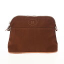 【〜5/3 最大3万円クーポン】エルメス HERMES ボリード ポーチ ミニ ブラウン コットンキャンバス レディース ポーチ エルメス 【ローン60回払い無...