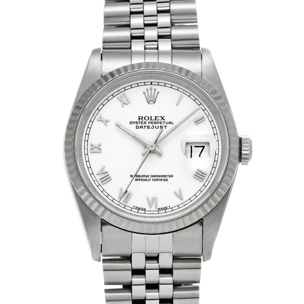 ロレックス ROLEX デイトジャスト 16234 X番(1991年頃製造) ホワイト メンズ 腕時計 ロレックス 時計 高級腕時計 ブランド 【ローン60回払い無金利】【中古】