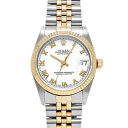 ロレックス ROLEX デイトジャスト 31 68273 E番(1990年頃製造) ホワイト ユニセックス 腕時計 ロレックス 時計 高級腕時計 ブランド 【ロ...