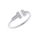 【〜6/11 最大3万円クーポン】ティファニー TIFFANY & Co. Tワイヤーリング K18ホワイトゴールド ダイヤモンド レディース リング・指輪 ティファニー 【ローン36回払い無金利】【中古】(4)