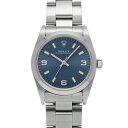 ロレックス ROLEX オイスターパーペチュアル 67480 U番(1997年頃製造) ブルー ユニセックス 腕時計 ロレックス 時計 高級腕時計 ブランド 【...