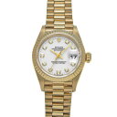 【〜5/3 最大3万円クーポン】ロレックス ROLEX デイトジャスト 26 69178G W番(1995年頃製造) ホワイト/ダイヤモンド レディース 腕時計...