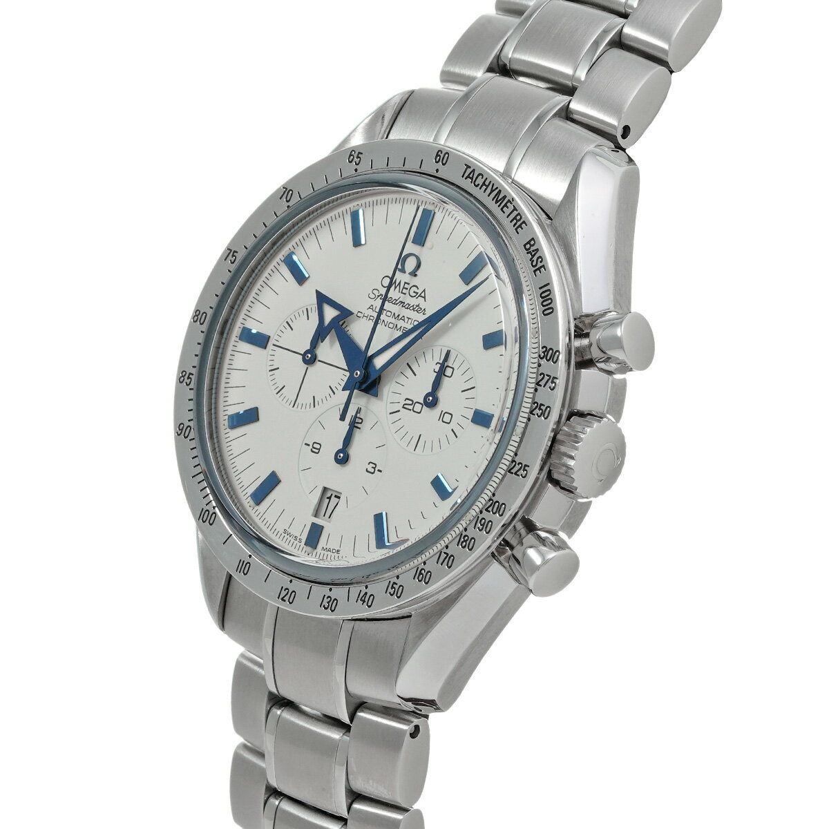 【〜7/26 最大3万円クーポン】オメガ OMEGA スピードマスター ブロードアロー 3551.20 ホワイト メンズ 腕時計 オメガ 時計 高級腕時計 ブランド 【ローン36回払い無金利】【中古】