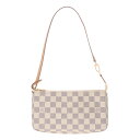 【〜5/3 最大3万円クーポン】ルイ ヴィトン LOUIS VUITTON ダミエアズール ポシェットアクセソワール ホワイト N41207 ダミエアズールキャ...