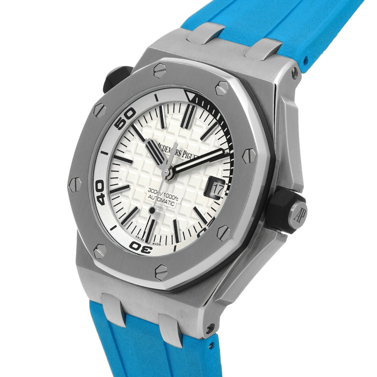 【〜9/11 最大3万円クーポン】オーデマ ピゲ AUDEMARS PIGUET ロイヤルオーク オフショア ダイバー 15710ST.OO.A002CA.02 ホワイト メンズ 腕時計 オーデマ ピゲ 時計 高級腕時計 ブランド 【ローン36回払い無金利】【中古】