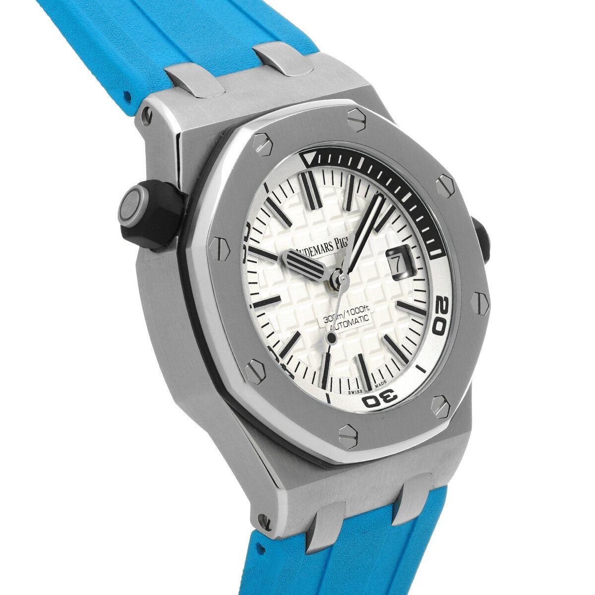 【〜9/11 最大3万円クーポン】オーデマ ピゲ AUDEMARS PIGUET ロイヤルオーク オフショア ダイバー 15710ST.OO.A002CA.02 ホワイト メンズ 腕時計 オーデマ ピゲ 時計 高級腕時計 ブランド 【ローン36回払い無金利】【中古】