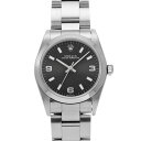 ロレックス ROLEX オイスターパーペチュアル 77080 F番(2003年頃製造) ブラック ユニセックス 腕時計 ロレックス 時計 高級腕時計 ブランド 【ローン36回払い無金利】【中古】