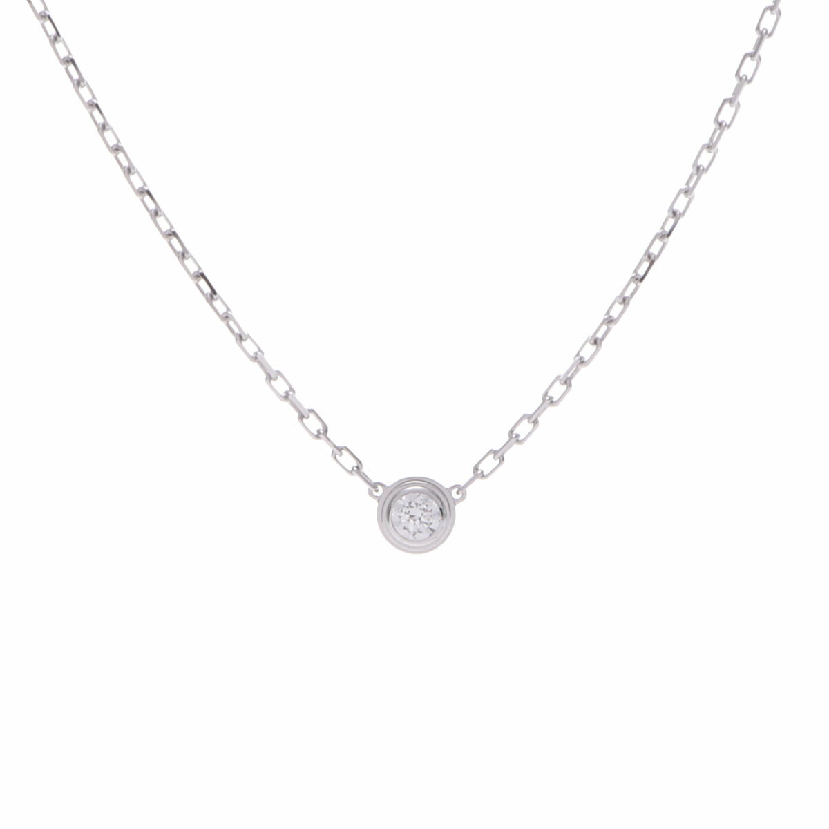 カルティエ CARTIER ダムールネックレス SM K18ホワイトゴールド ダイヤモンド レディース ネックレス カルティエ 【ローン36回払い無金利】【中古】のサムネイル