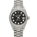 ロレックス ROLEX レディ デイトジャスト 26 79279G A番(1999年頃製造) ブラック/ダイヤモンド レディース 腕時計 ロレックス 時計 高級腕時計 ブランド 【ローン36回払い無金利】【中古】(2)