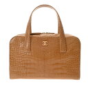 シャネル CHANEL ハンドバッグ ベージュ クロコダイル レディース ハンドバッグ chanel シャネル バッグ バック ブランド 【ローン60回払い無金...