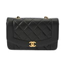 シャネル CHANEL ダイアナ チェーンショルダー 23cm ブラック A01164 ラムスキン レディース ショルダーバッグ chanel シャネル バッグ...