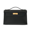 【〜5/3 最大3万円クーポン】エルメス HERMES ポシェット ケリー ブラック ヴォースイフト レディース ハンドバッグ エルメス バッグ バック ブラン...