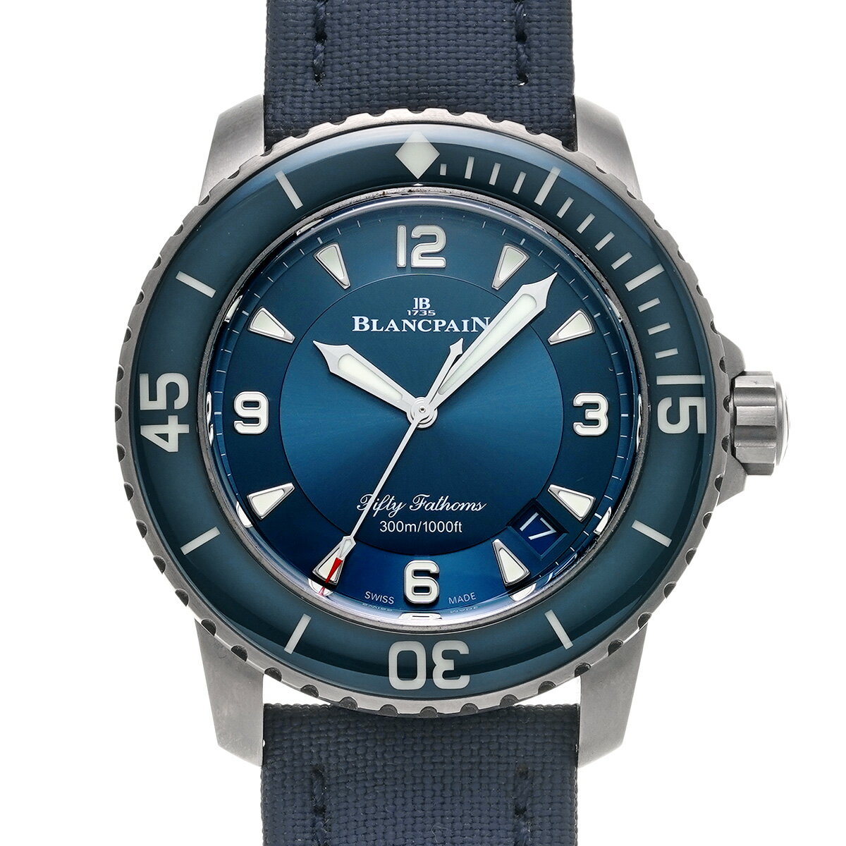 ブランパン Blancpain フィフティ ファゾムス オートマティック 5015 12B40 O52A ブルー メンズ 腕時計 ブランパン 時計 高級腕時計 ブランド 【ローン60回払い無金利】【中古】