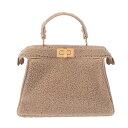 フェンディ FENDI ピーカブー I See U スモール ピンクベージュ 8BN327 ムートン レディース ハンドバッグ フェンディ ハンドバッグ バック...