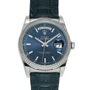 ロレックス ROLEX デイデイト 118139 ランダムシリアル ブルー メンズ 腕時計 ロレックス 時計 高級腕時計 ブランド 【ローン60回払い無金利】【中古】(2)