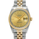 【〜5/3 最大3万円クーポン】ロレックス ROLEX デイトジャスト 16233 W番(1996年頃製造) シャンパン メンズ 腕時計 ロレックス 時計 高級...
