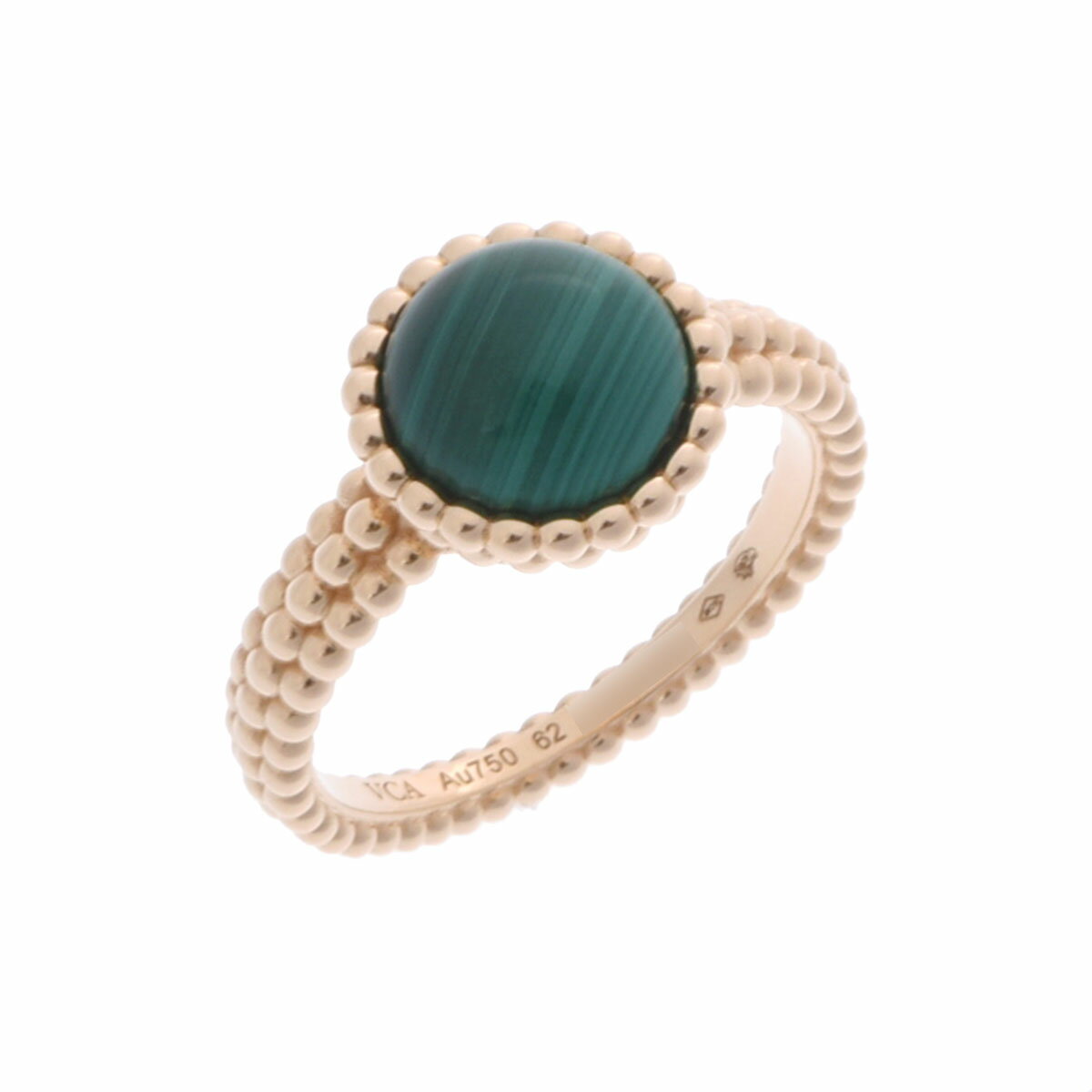 ヴァン クリーフ&アーペル Van Cleef & Arpels ペルレクルール リング #62 VCARP4DP62 K18イエローゴールド YG マラカイト レディース リング・指輪 ヴァン クリーフ&アーペル 【ローン60回払い無金利】【中古】のサムネイル