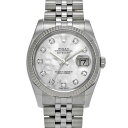 【〜5/3 最大3万円クーポン】ロレックス ROLEX デイトジャスト 116234NG ランダムシリアル ホワイトシェル/ダイヤモンド メンズ 腕時計 ロレッ...