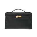 【〜5/3 最大3万円クーポン】エルメス HERMES ポシェット ケリー ブラック ヴォースイフト レディース ハンドバッグ エルメス バッグ バック ブラン...