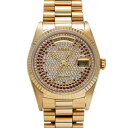 【〜5/3 最大3万円クーポン】ロレックス ROLEX デイデイト 18238 R番(1987年頃製造) シャンパン/ダイヤモンド/ルビー メンズ 腕時計 ロレ...
