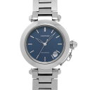 カルティエ CARTIER パシャC W31014M7 ブルー ユニセックス 腕時計 カルティエ 時計 高級腕時計 ブランド 【ローン60回払い無金利】【中古】