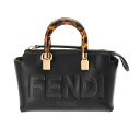 フェンディ FENDI バイザウェイ ミニ FENDI ROMA ブラック 8BS067 ABVL 229.10429 カーフレザー レディース ハンドバッグ ...