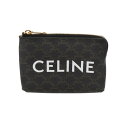 【~9/26 最大4万円クーポン】セリーヌ CELINE コインパース ブラック/ブラウン 10C662CA2 38NO トリオンフキャンバス レディース コインケース セリーヌ 財布 ブランド 【ローン36回払い無金利】【中古】