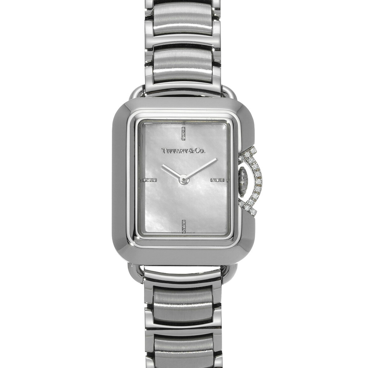 ティファニー TIFFANY & Co. Tレクタングル 69546161 ホワイトシェル/ダイヤモンド レディース 腕時計 ティファニー 時計 高級腕時計 ブランド 【ローン60回払い無金利】【中古】