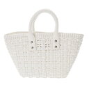 バレンシアガ BALENCIAGA BISTRO XS 2WAY ホワイト 671342 エナメルフェイクカーフ レディース ハンドバッグ バレンシアガ ハンド...