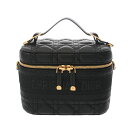 ディオール Dior カナージュ DIORTRAVEL ヴァニティ スモール ブラック S5488UNTR_900 ラムスキン レディース ハンドバッグ ディオ...