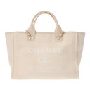シャネル CHANEL ドーヴィル スモールショッピングバッグ ホワイト AS3257 キャンバス/レザー レディース トートバッグ chanel シャネル バ...