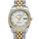 ロレックス ROLEX デイトジャスト 36 116233 V番(2008年頃製造) ホワイト メンズ 腕時計 ロレックス 時計 高級腕時計 ブランド 【ローン60回払い無金利】【中古】(2)