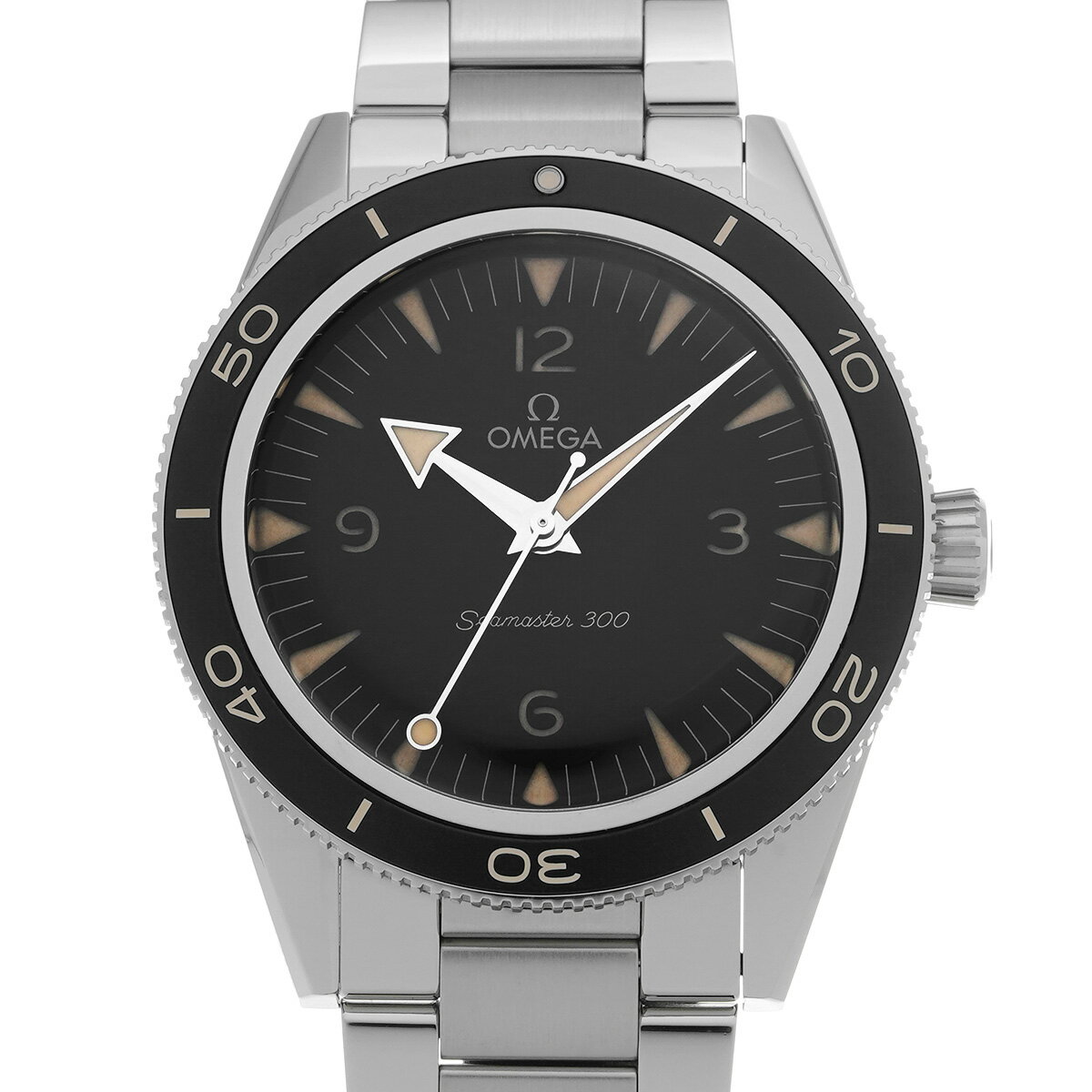 オメガ OMEGA シーマスター 300 コーアクシャル マスタークロノメーター 234.30.41.21.01.001 ブラック メンズ 腕時計 オメガ 時計 高級腕時計 ブランド 【ローン36回払い無金利】【中古】