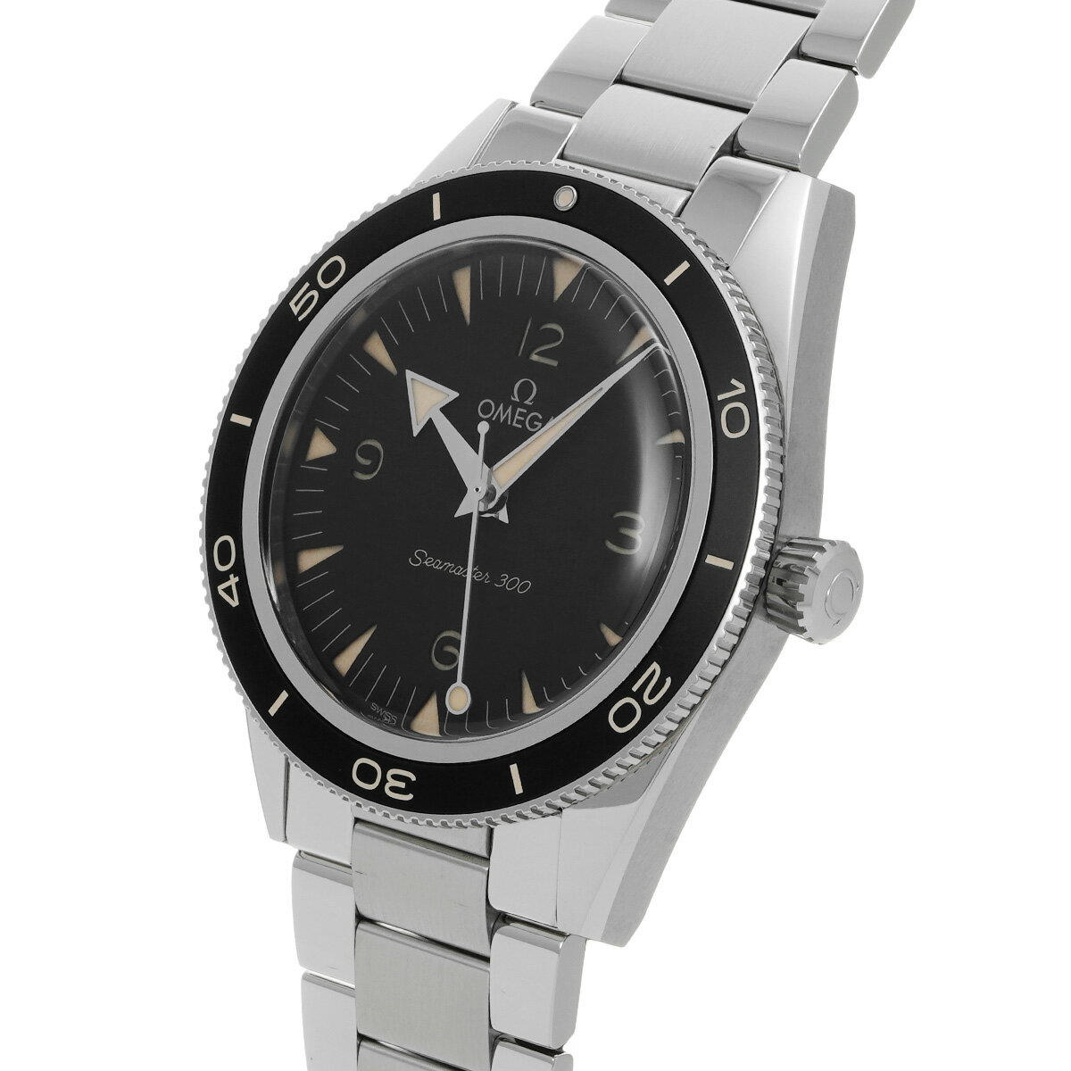 オメガ OMEGA シーマスター 300 コーアクシャル マスタークロノメーター 234.30.41.21.01.001 ブラック メンズ 腕時計 オメガ 時計 高級腕時計 ブランド 【ローン36回払い無金利】【中古】