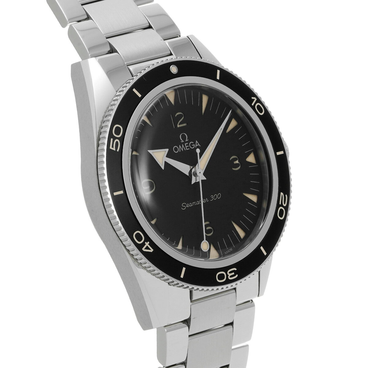 オメガ OMEGA シーマスター 300 コーアクシャル マスタークロノメーター 234.30.41.21.01.001 ブラック メンズ 腕時計 オメガ 時計 高級腕時計 ブランド 【ローン36回払い無金利】【中古】