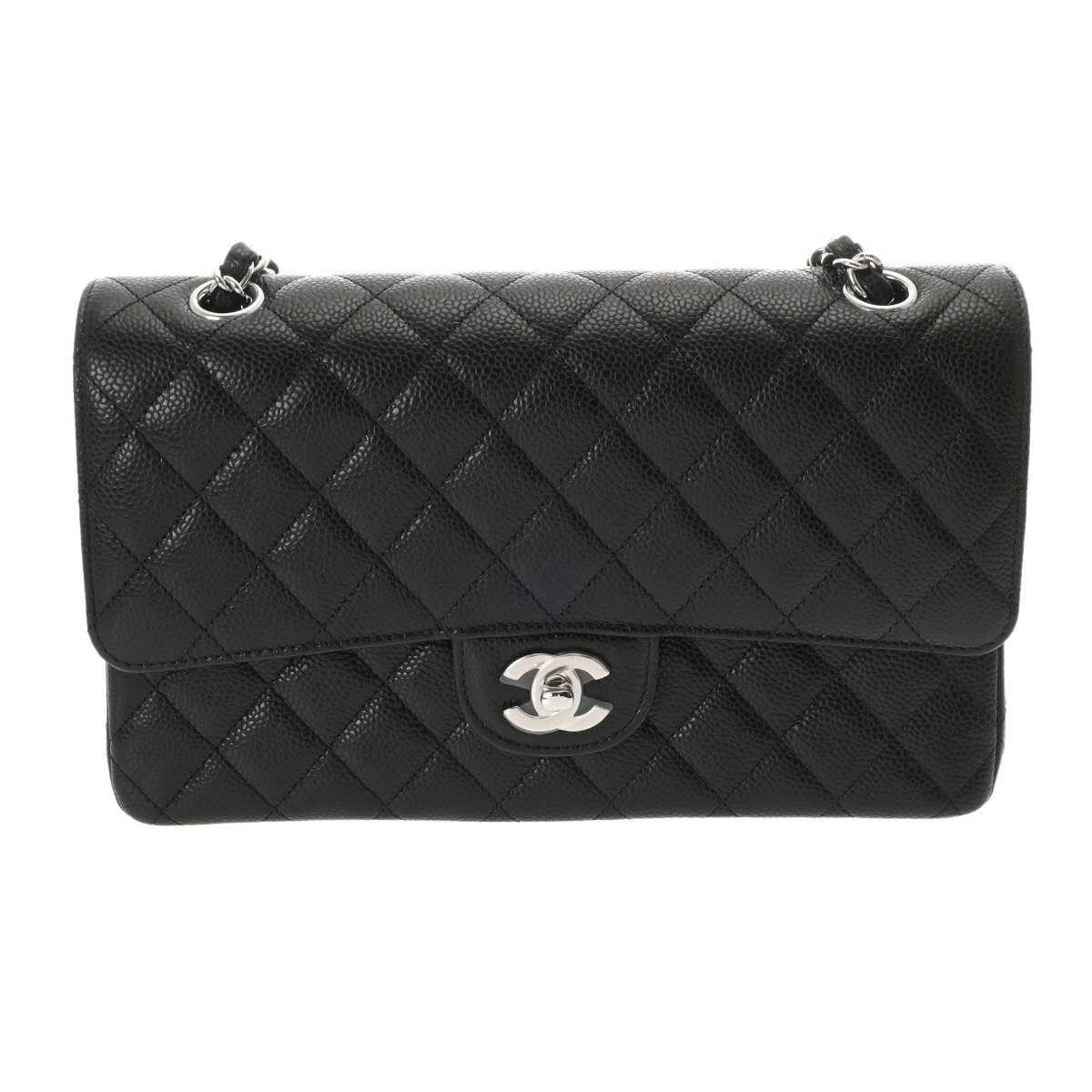 【〜6/11 最大3万円クーポン】シャネル CHANEL マトラッセ 11.12 クラシック ハンドバッグ 25cm ブラック A01112 グレインドカーフスキン レディース ショルダーバッグ chanel シャネル バッグ バック ブランド 【ローン36回払い無金利】【未使用】のサムネイル