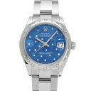 ロレックス ROLEX デイトジャスト 31 278344RBR ランダムシリアル アズーロブルー フローラルモチーフ/ダイヤモンド ユニセックス 腕時計 ロレ...