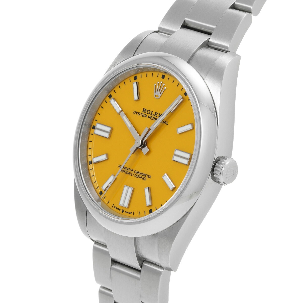 【〜7/26 最大3万円クーポン】ロレックス ROLEX オイスターパーペチュアル 41 124300 ランダムシリアル イエロー メンズ 腕時計 ロレックス 時計 高級腕時計 ブランド 【ローン36回払い無金利】【中古】