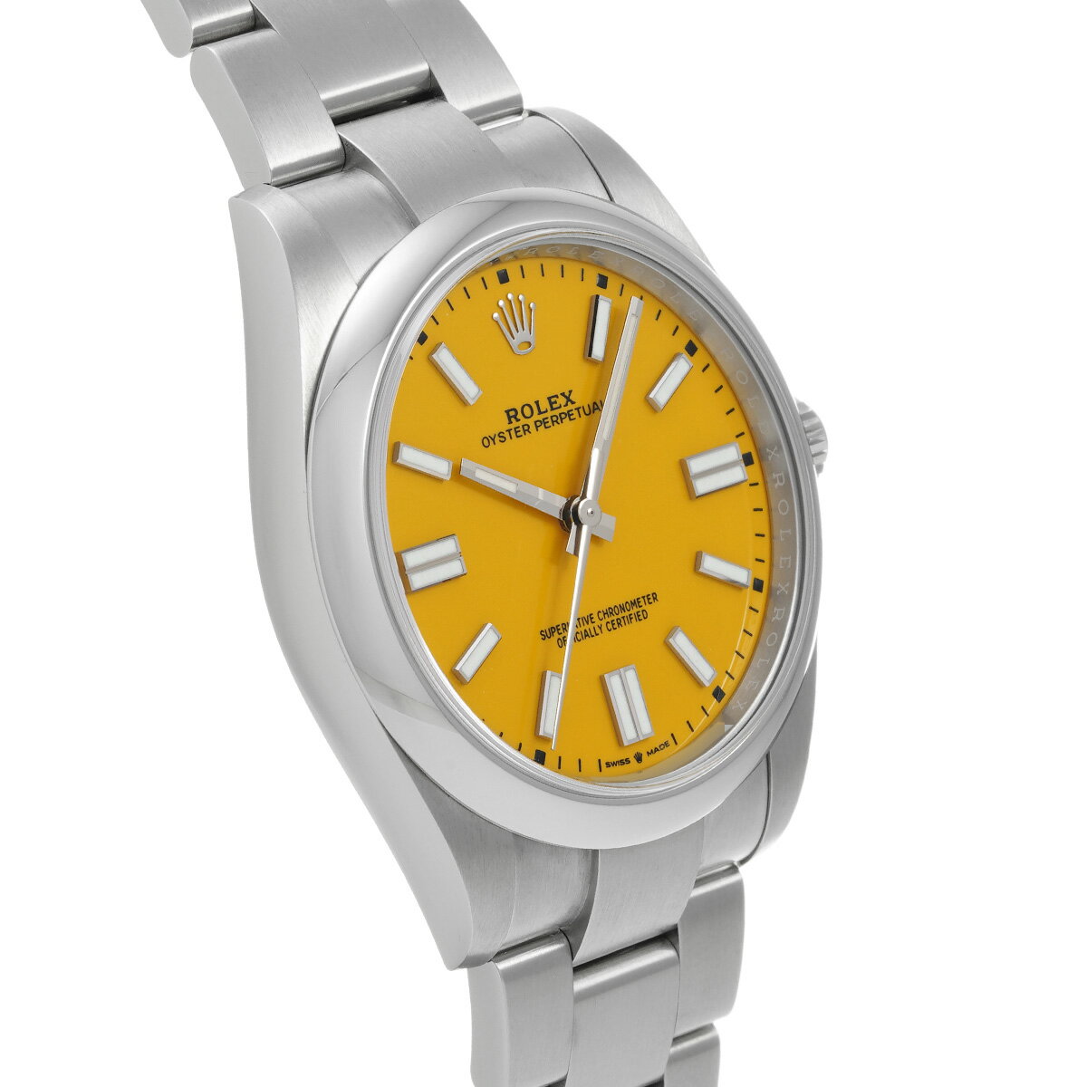 【〜7/26 最大3万円クーポン】ロレックス ROLEX オイスターパーペチュアル 41 124300 ランダムシリアル イエロー メンズ 腕時計 ロレックス 時計 高級腕時計 ブランド 【ローン36回払い無金利】【中古】