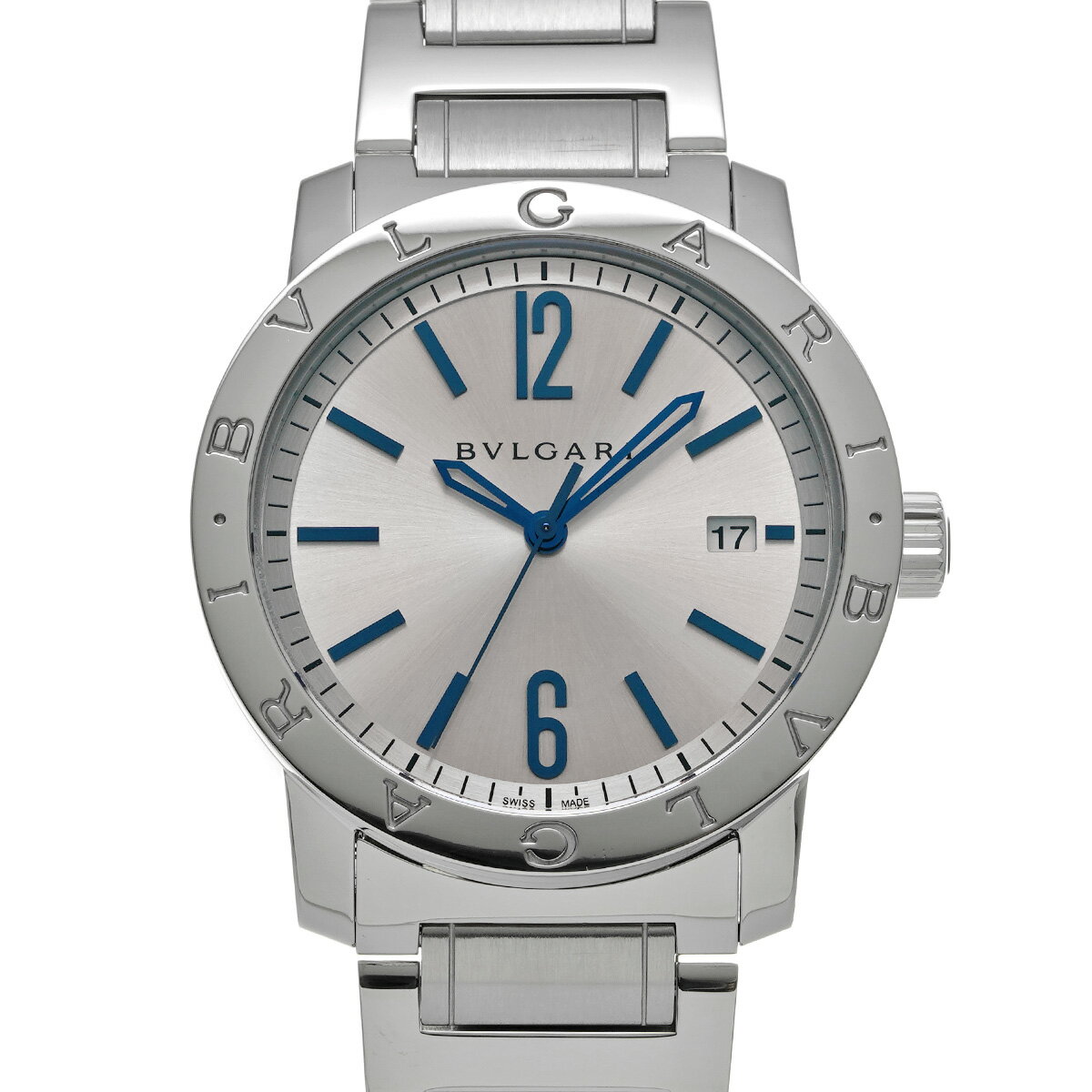 【美品/稼働品】BVLGARI　ブルガリ/ブルガリブルガリ　クォーツ 新作入荷。本当は肉眼で見て欲しい！絶妙すぎるブルーカラー