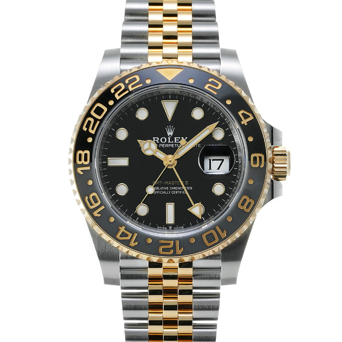 【〜6/27 最大3万円クーポン】ロレックス ROLEX GMTマスター II 126713GRNR ブラック メンズ 腕時計 ロレックス 時計 高級腕時計 ブランド 【ローン36回払い無金利】【中古】