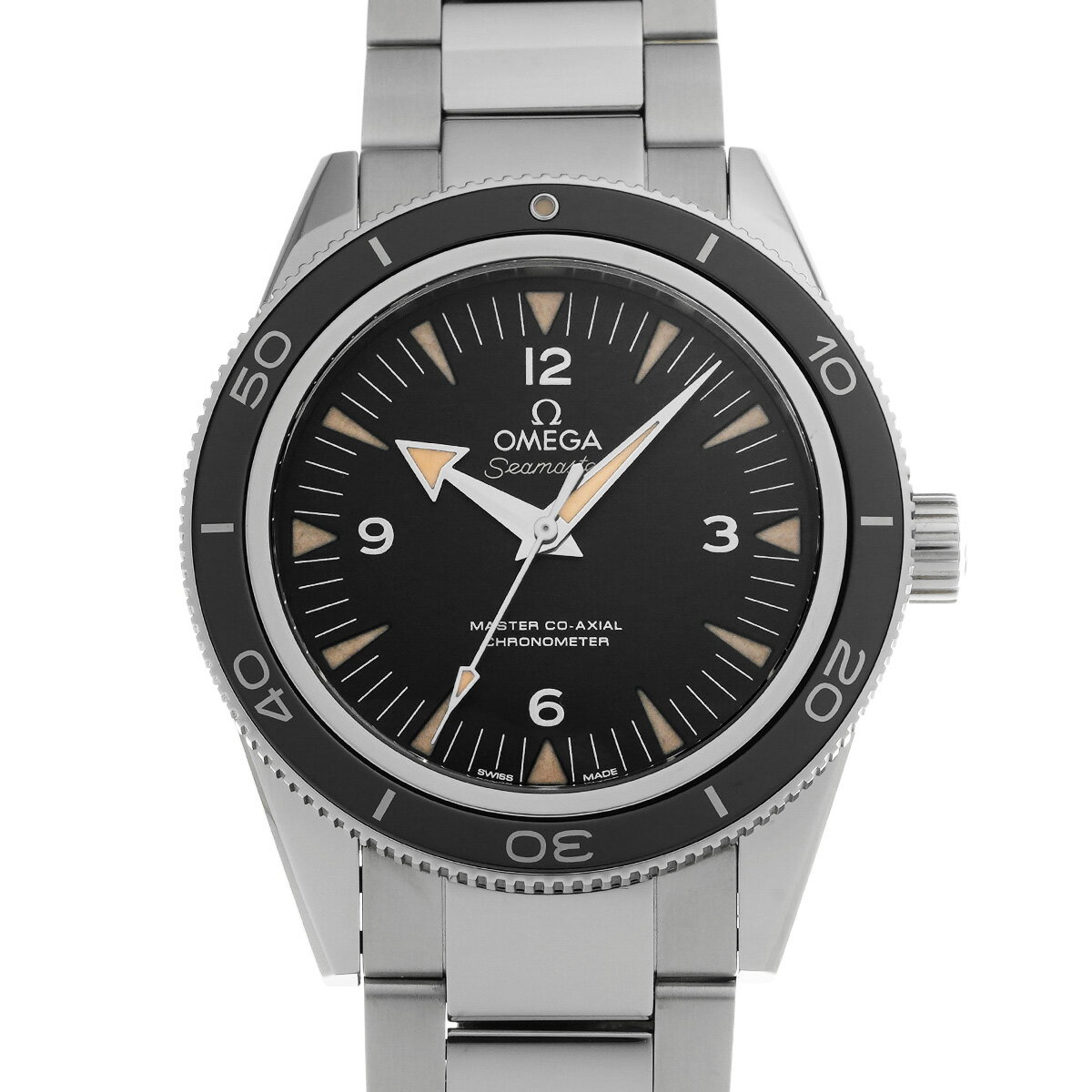 【〜8/11 最大3万円クーポン】オメガ OMEGA シーマスター 300 マスターコーアクシャル 233.30.41.21.01.001 ブラック メンズ 腕時計 オメガ 時計 高級腕時計 ブランド 【ローン36回払い無金利】【中古】