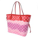 【~9/11 最大3万円クーポン】ルイ ヴィトン LOUIS VUITTON モノグラムジャイアント LVエスカル ネヴァーフルMM ルージュ M45127 モノグラムキャンバス ユニセックス トートバッグ ヴィトンバッグ バック ブランド 【ローン36回払い無金利】【中古】