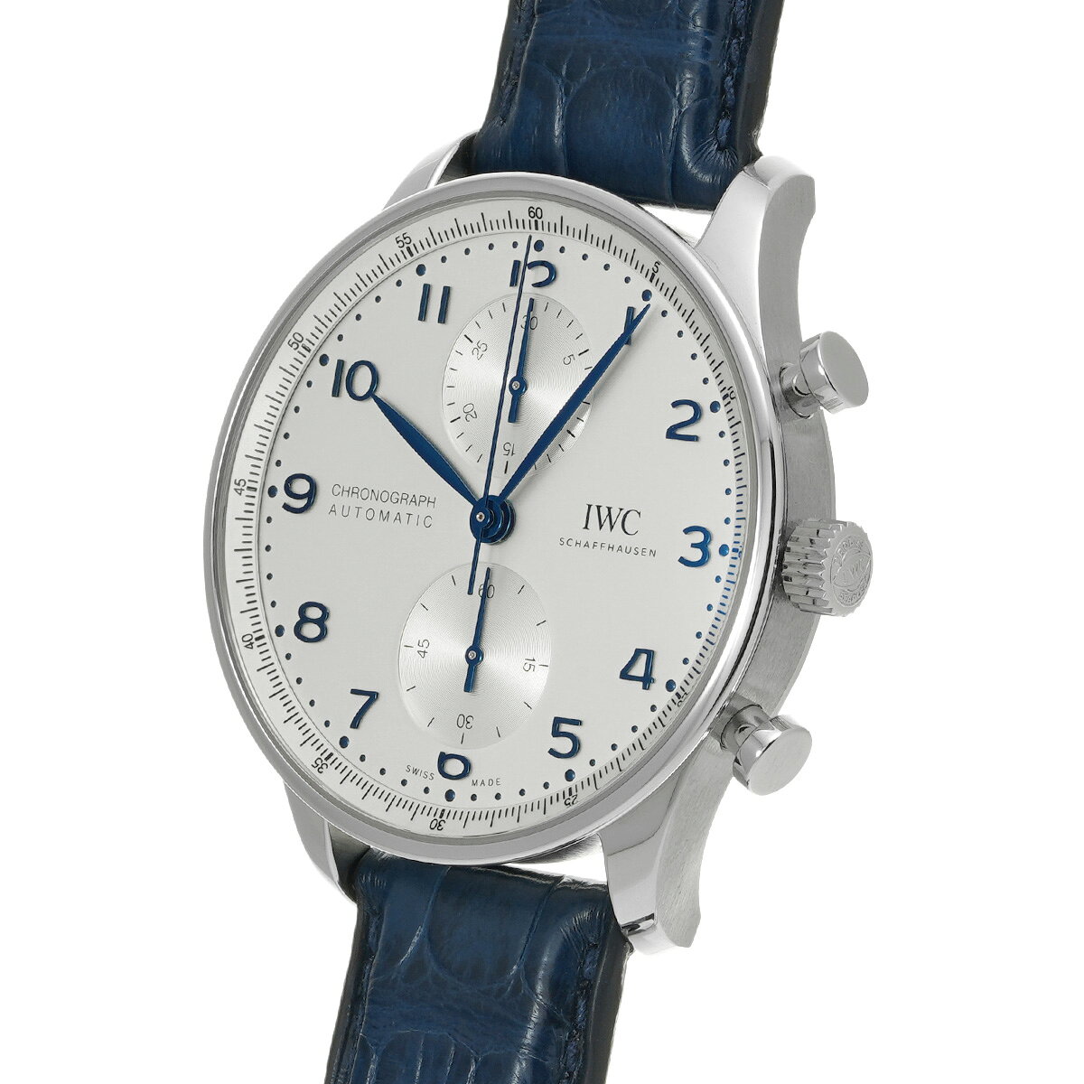 【〜7/11 最大3万円クーポン】IWC ポルトギーゼ クロノグラフ IW371605 シルバー メンズ 腕時計 IWC 時計 高級腕時計 ブランド 【ローン36回払い無金利】【中古】